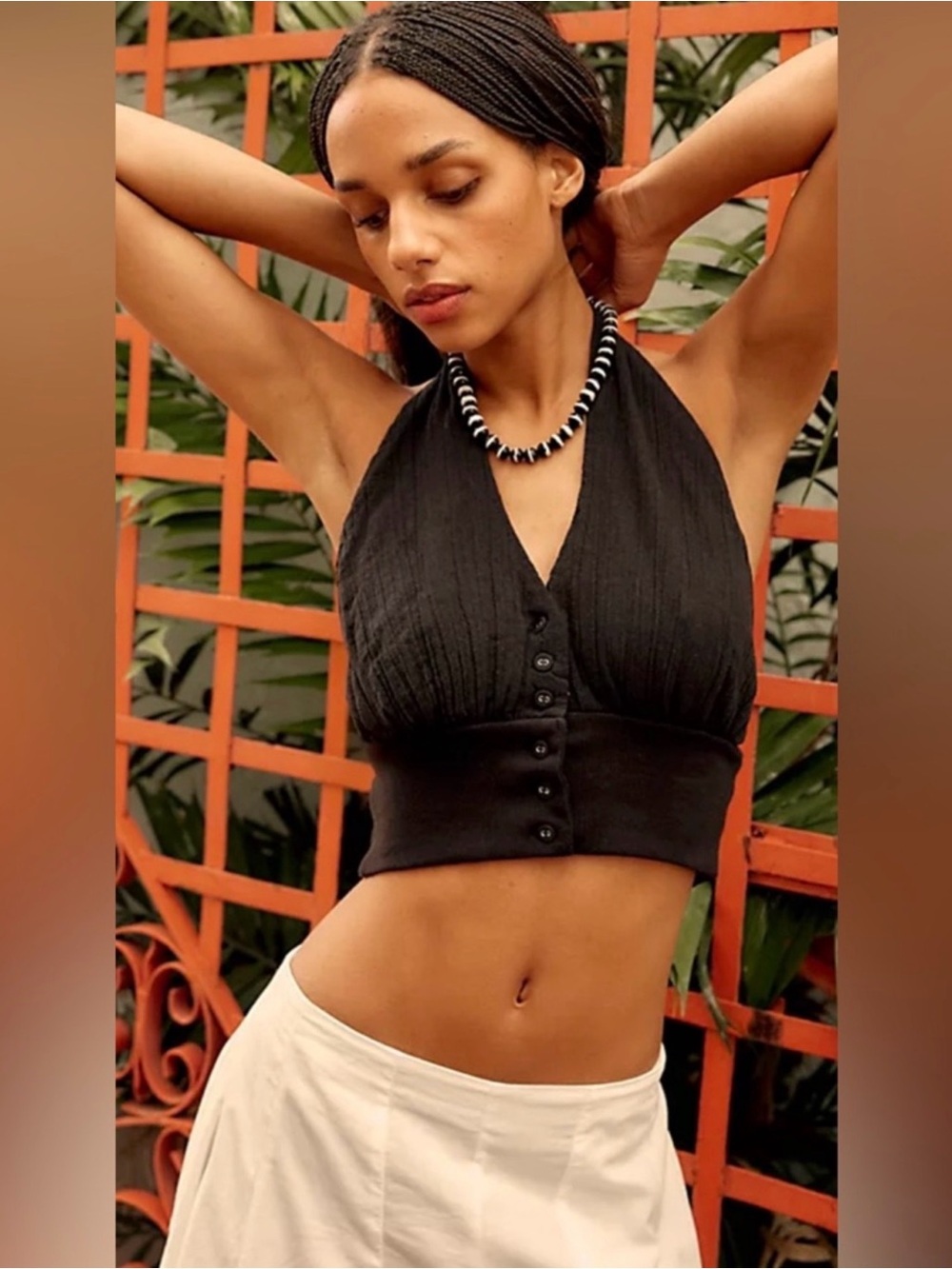NWT FREE PEOPLE HAVANA HALTER TOP - Picture 2 of 8